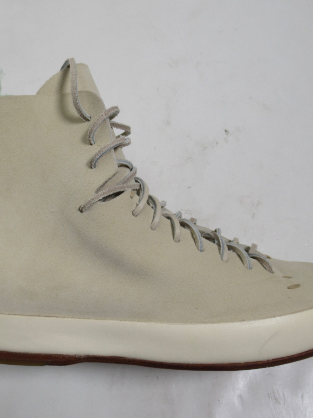 Feit Men's Hand Sewn Super High Top Sneaker Beige Size 9 US M / 8.5 UK / 42 EU